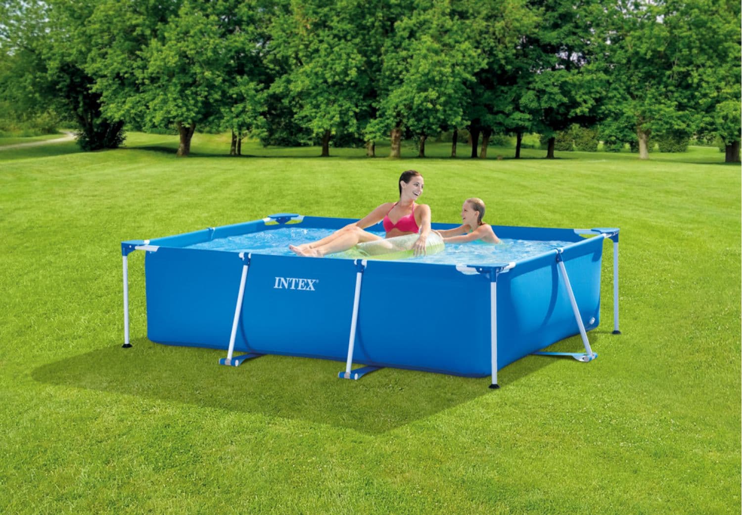 Pileta de lona rectangular 220 x 150 x 60 cm (1.662 L)