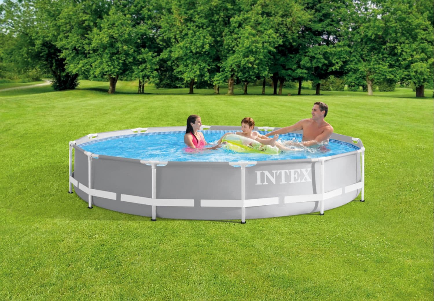 Pileta Estructural Redonda Intex Prism Frame Premium 366 x 76 cm
